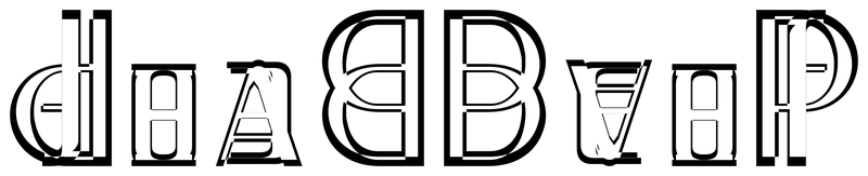 Ambigram for deadbeef in Penulli 